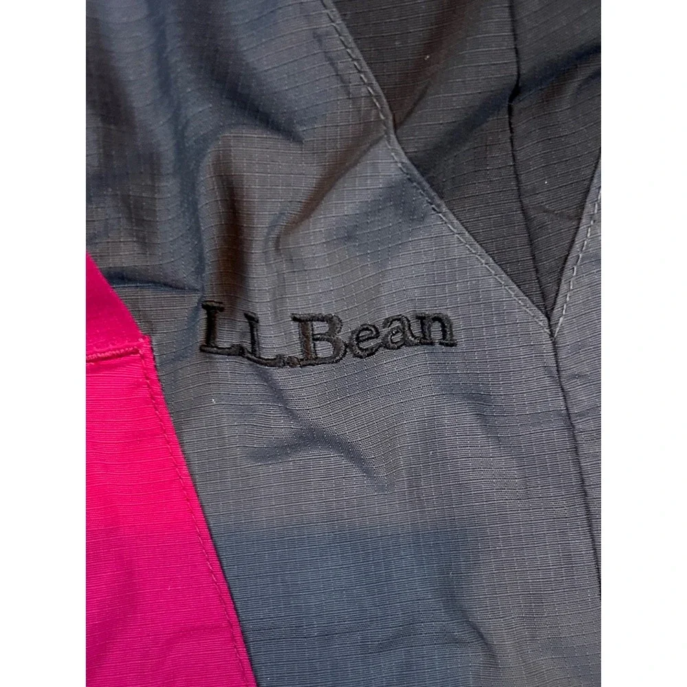 VTG LL Bean Womens‎ Small Magenta Hooded Ski Jacket Nylon Shell Gorpcore Snow